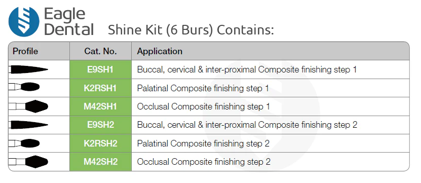 shine burs profile kit