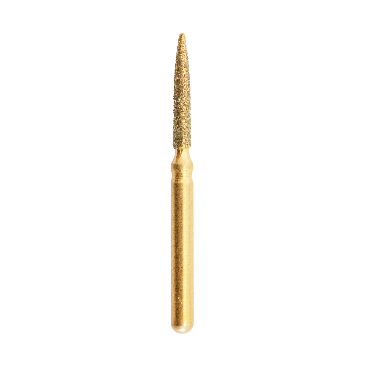 gold bur flame shape