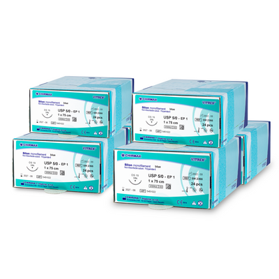Nylon Sutures Non Absorbable 24/pk