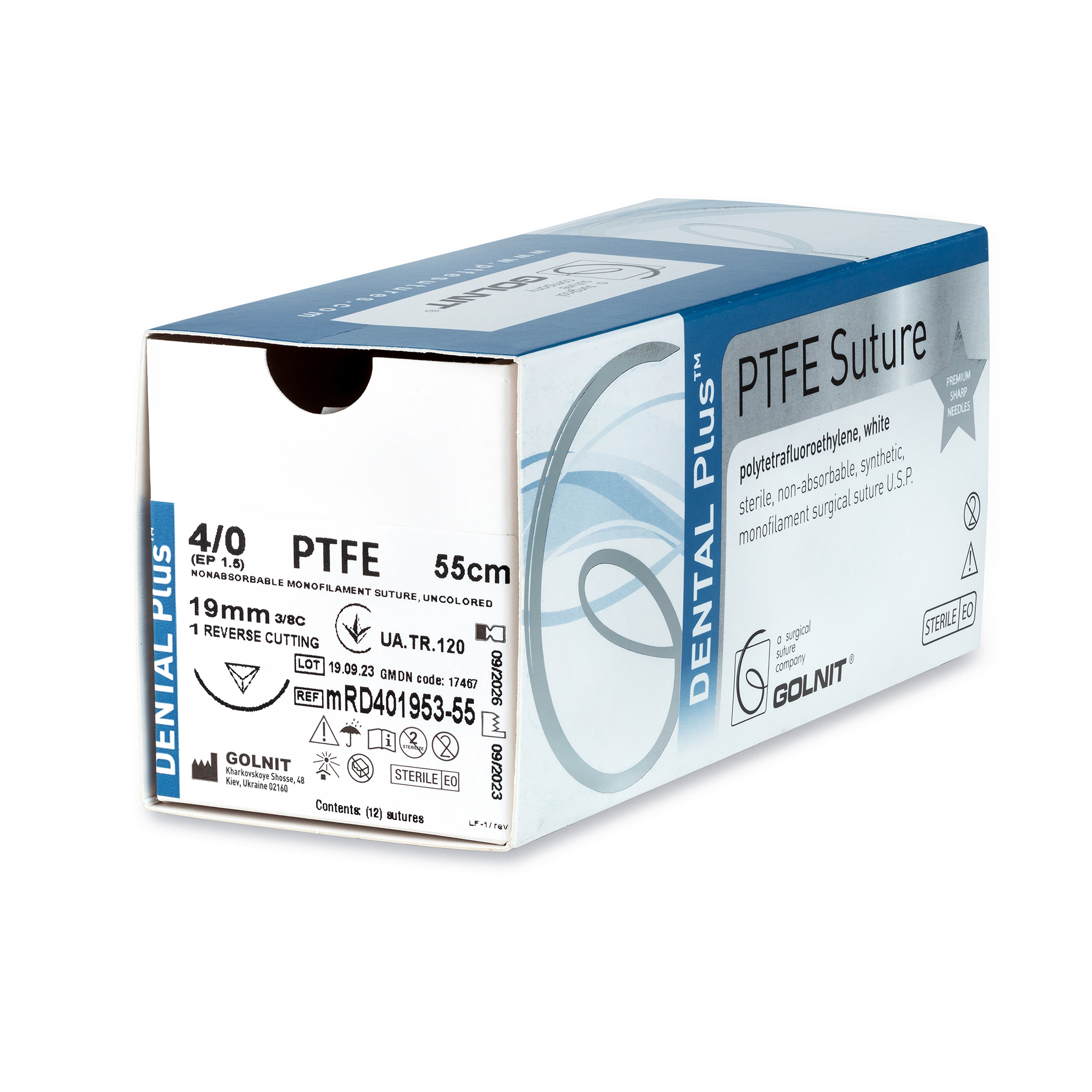 PTFE sutures 12/pk