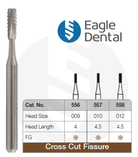 Cross Cut Fissure Carbide Burs