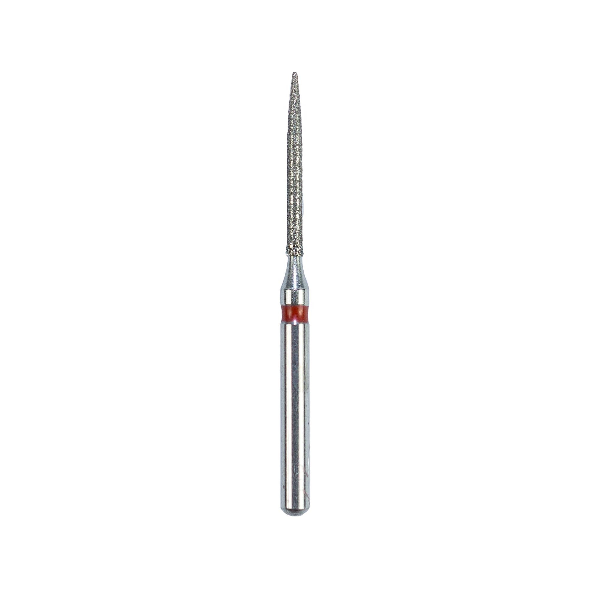 25Pcs Dental Diamond Burs FG Flame 861/012XF – Extra Fine Grit, HiHiDental, 1.6mm Shank