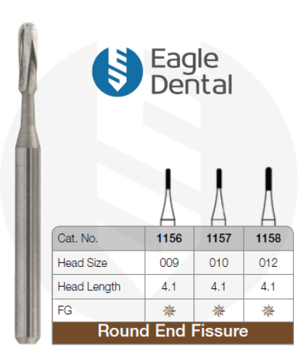 Round End Fissure Carbide Burs