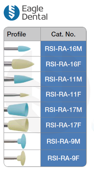 AZDENT Dental Composite Resin Polishing Kit RA 0304 Low Speed Silicone  Polishers