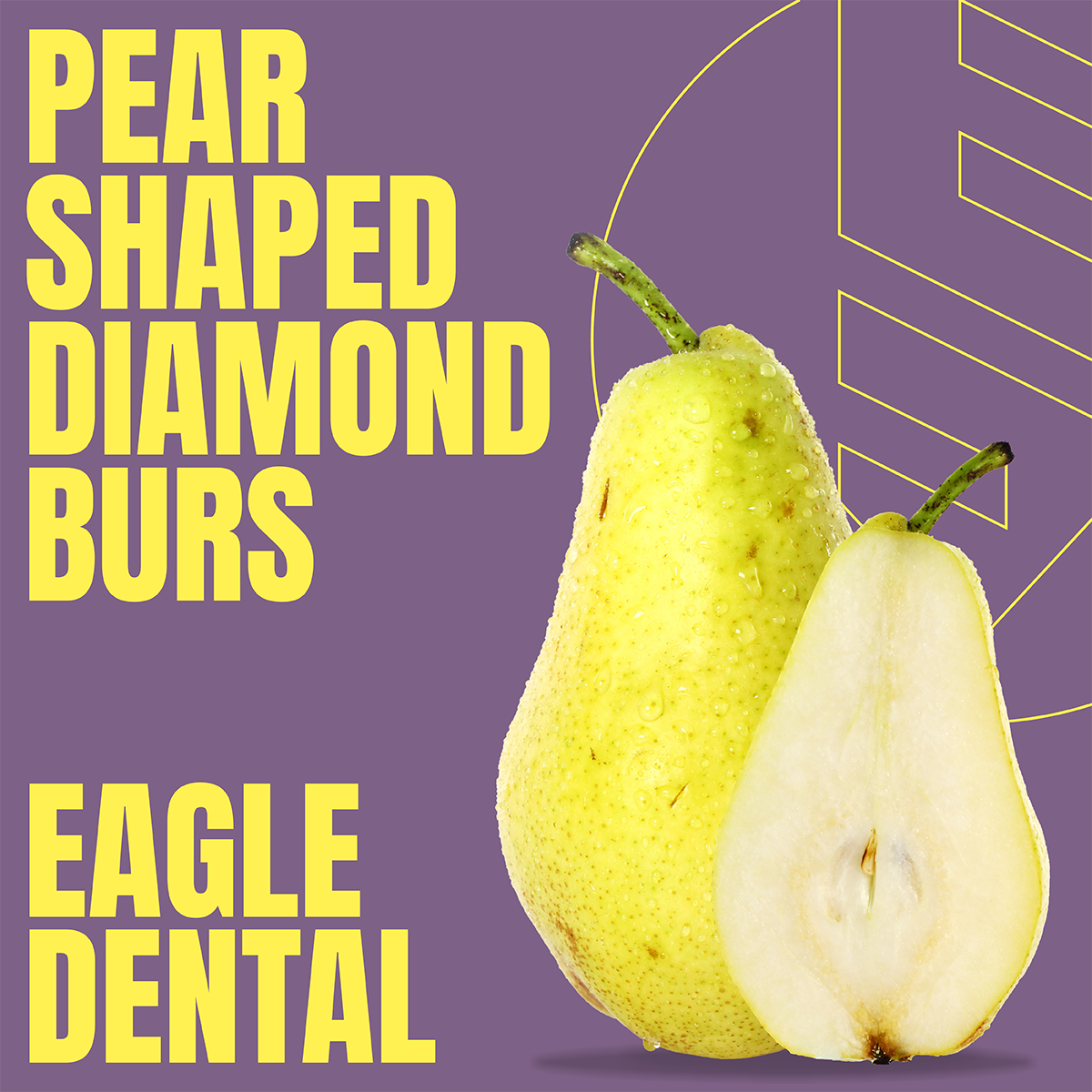 330 diamond bur: Pear shaped burs for Cavity Preparation – Eagle