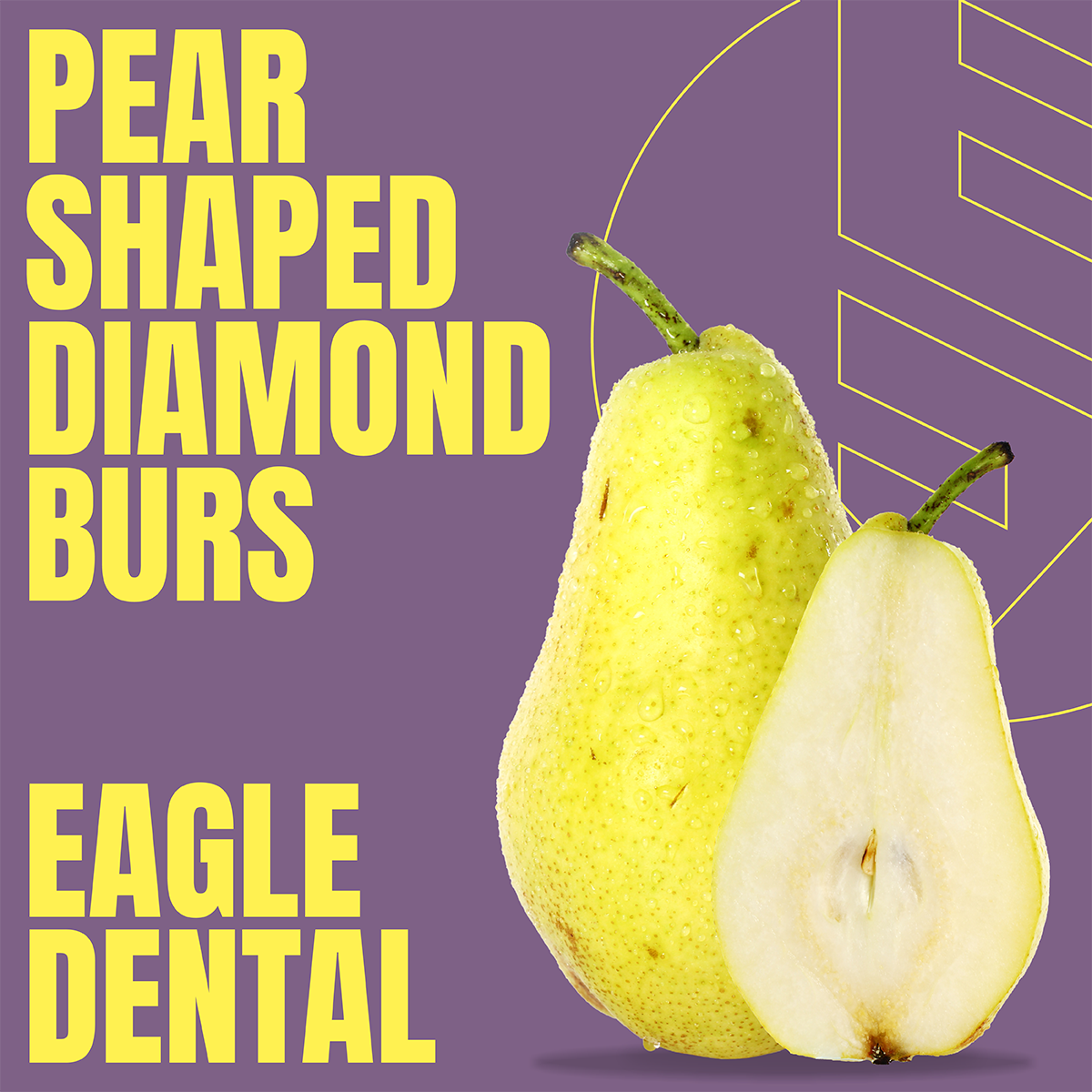Pear Shaped Burs